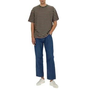 NWOT YMC Triple Stripe Short Sleeve Green & Red T-Shirt Tee Men's Medium